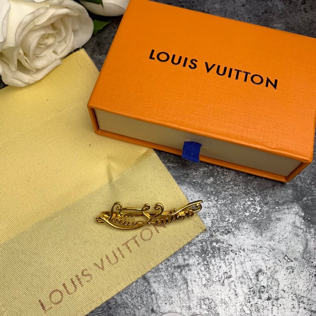 Louis Vuitton Gold Tone Hair Clip